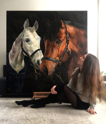 Zhanna Kondratenko in the Studio