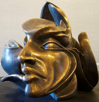 Giovanni Tomaselli in the Studio: "Imago per eccellenza" bronzo fusione a cera persa