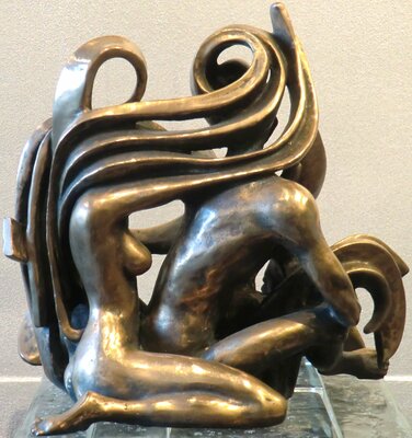 Giovanni Tomaselli in the Studio: "Sinfonia d'amore" bronzo fusione a cera persa