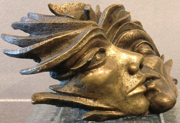 Giovanni Tomaselli in the Studio: "Spiriti liberi" bronzo fusione a cera persa