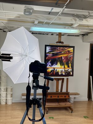 Bill Santelli in the Studio: Documenting new work