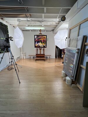 Bill Santelli in the Studio: Documenting new work