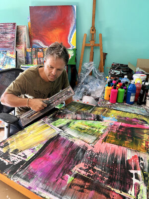 Preston M. Smith (Pms) in the Studio: Working with my "tools"