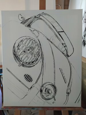 Hubert Ollivier in the Studio: Croquis work in progress