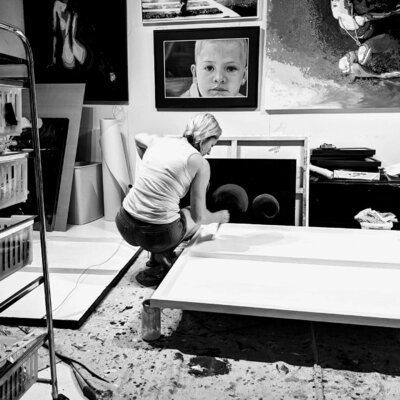 Kerry A. Inkster in the Studio