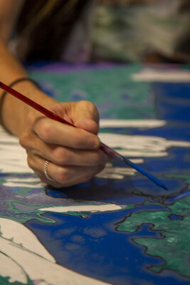 Kerry A. Inkster in the Studio