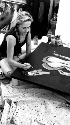 Kerry A. Inkster in the Studio