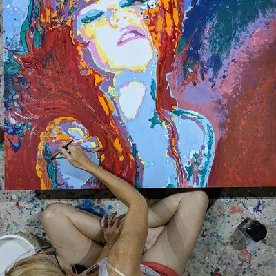 Kerry A. Inkster in the Studio