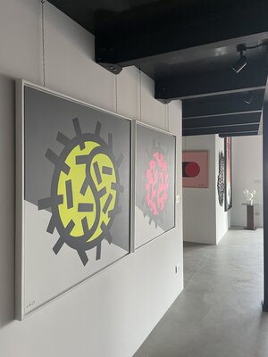 Luigi Notarnicola in the Studio: Una parte del nuovo spazio di lavoro