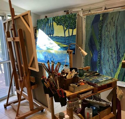 Jacques Sterenberg in the Studio: The studio with the afternoon light