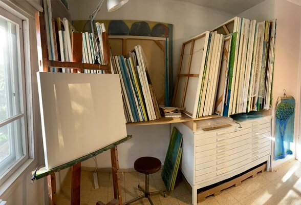 Jacques Sterenberg in the Studio