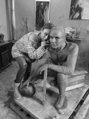 myriam de LAFFOREST in the Studio