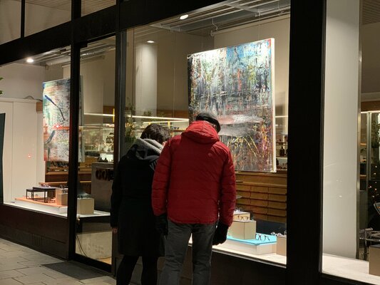 Ludwig Kranich in the Studio: Sehr schöne Ausstellung bei Optik Schneider in der Amalienstrasse in Muenchen
