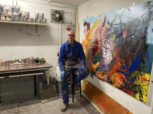 Ludwig Kranich in the Studio