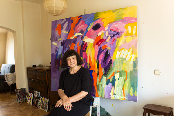 Simonida Djordjevic in the Studio