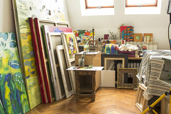 Simonida Djordjevic in the Studio
