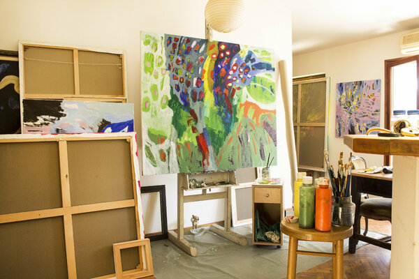 Simonida Djordjevic in the Studio