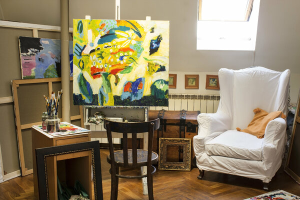 Simonida Djordjevic in the Studio