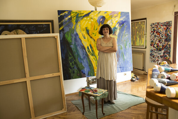 Simonida Djordjevic in the Studio