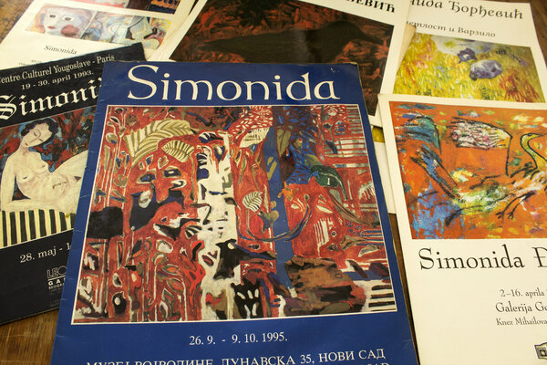 Simonida Djordjevic in the Studio