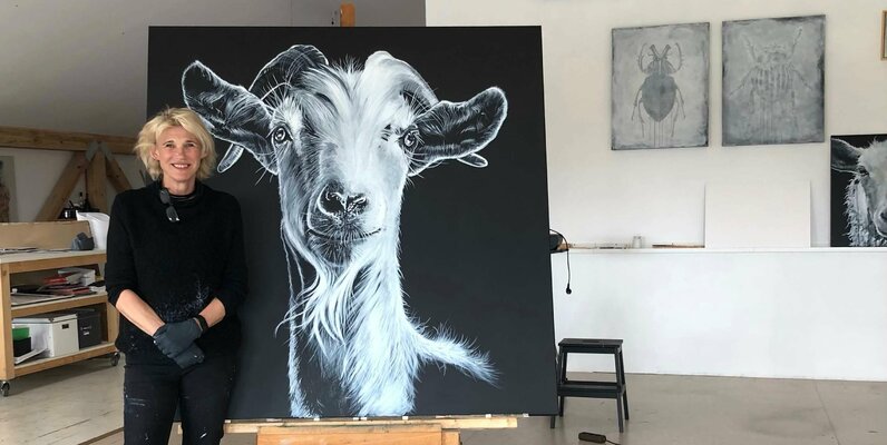 titia ohlhaver in the Studio