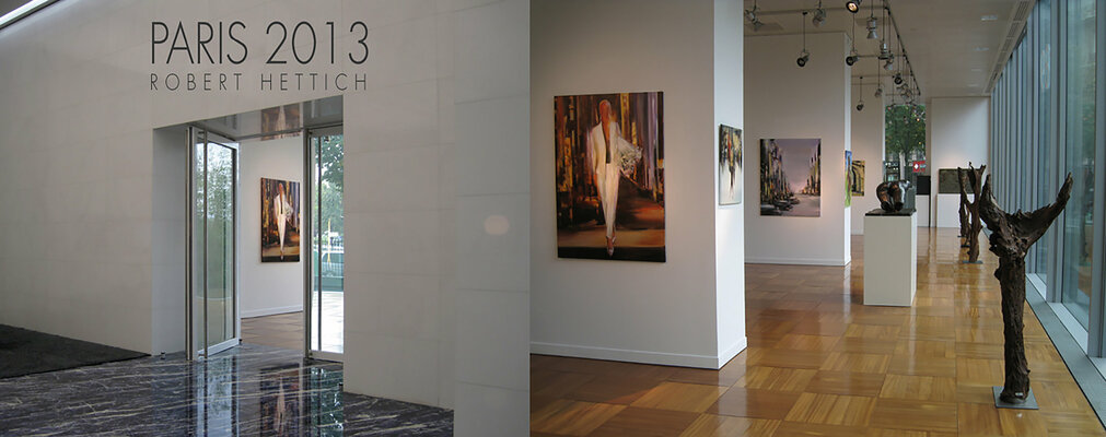 Robert Hettich in the Studio: Gallery ART 89, Paris. France.