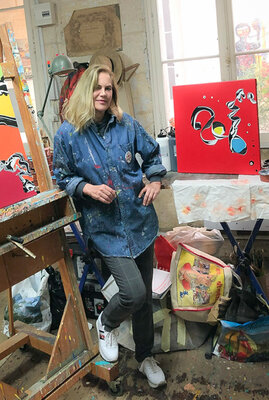 Florence Autelin in the Studio: Dans mon atelier de peinture à Bordeaux