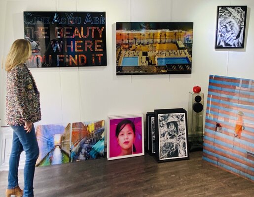 Florence Autelin in the Studio