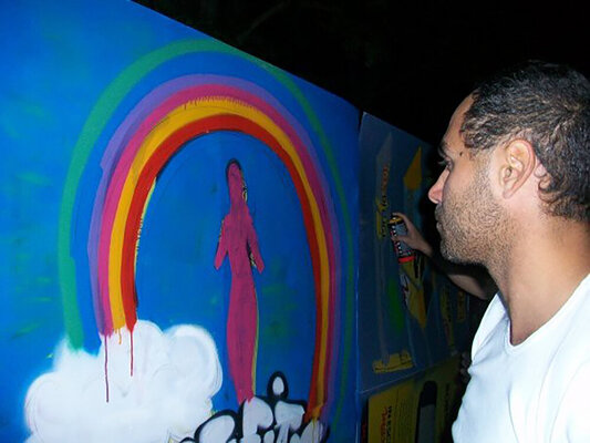 Giuseppe Valia in the Studio: graffiti convention in 2000's