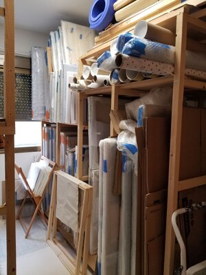 Monique Dufour in the Studio: Storage room