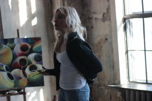 Anna Pavlovich-Naneva in the Studio
