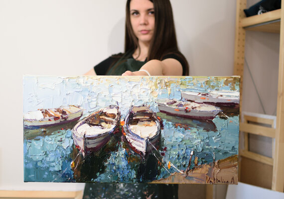 Anastasiya Valiulina in the Studio