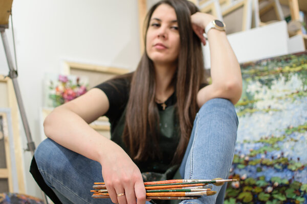 Anastasiya Valiulina in the Studio