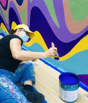 Virginia Valère in the Studio: Making waves at the Marseilles hotel on Miami Beach