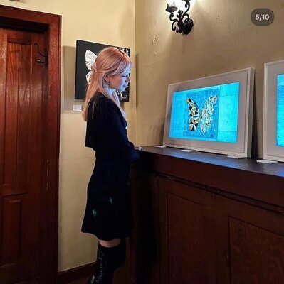 Helen She in the Studio: exhibition Japan 2023 Butterfly Matrix Picasso