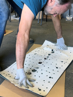 Malcolm Koch in the Studio: Unravelling work that needs to be pushed flat