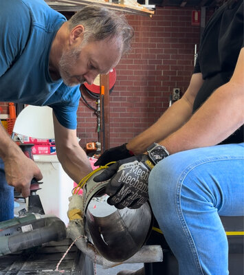 Malcolm Koch in the Studio: Work is primarily physical in its execution. An art assistant is sometimes necessary.