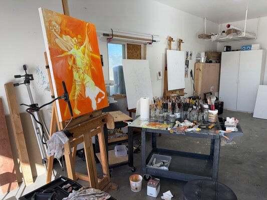 Gregory Malphurs in the Studio