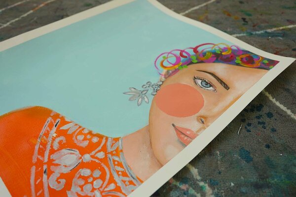 POOVI ART in the Studio