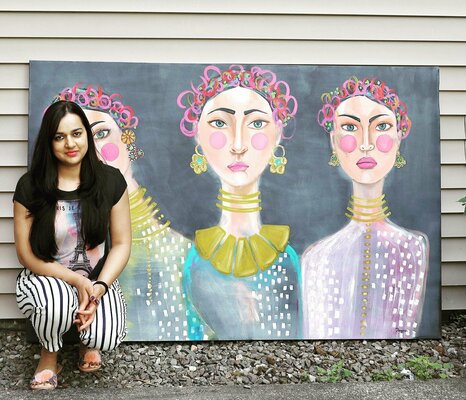 POOVI ART in the Studio