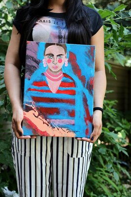POOVI ART in the Studio