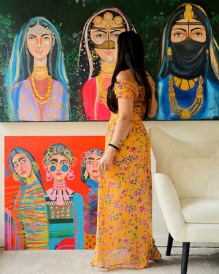 POOVI ART in the Studio