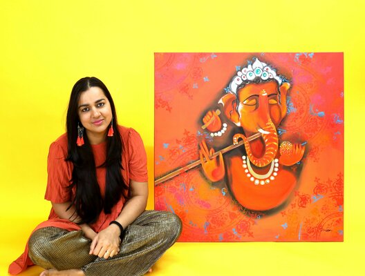 POOVI ART in the Studio