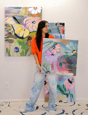 POOVI ART in the Studio