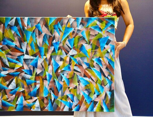 POOVI ART in the Studio