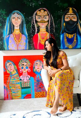POOVI ART in the Studio