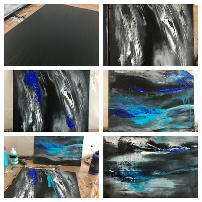Sangie in the Studio: Step by step