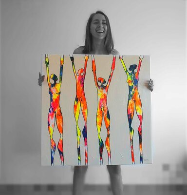 Delphine Dessein in the Studio: Autoportrait en effervescence...