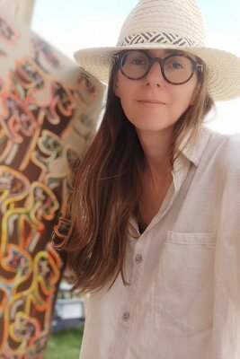 Delphine Dessein in the Studio