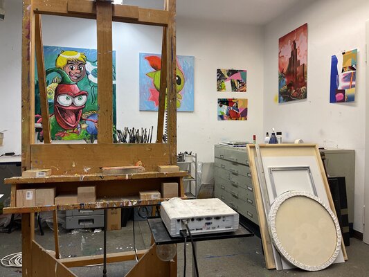 Heribert Heere in the Studio: im Münchener Atelier